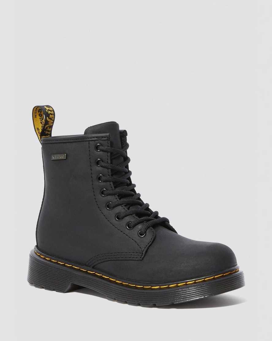 schwarze dr. martens 1460 wasserdichte kinder-freizeitstiefel