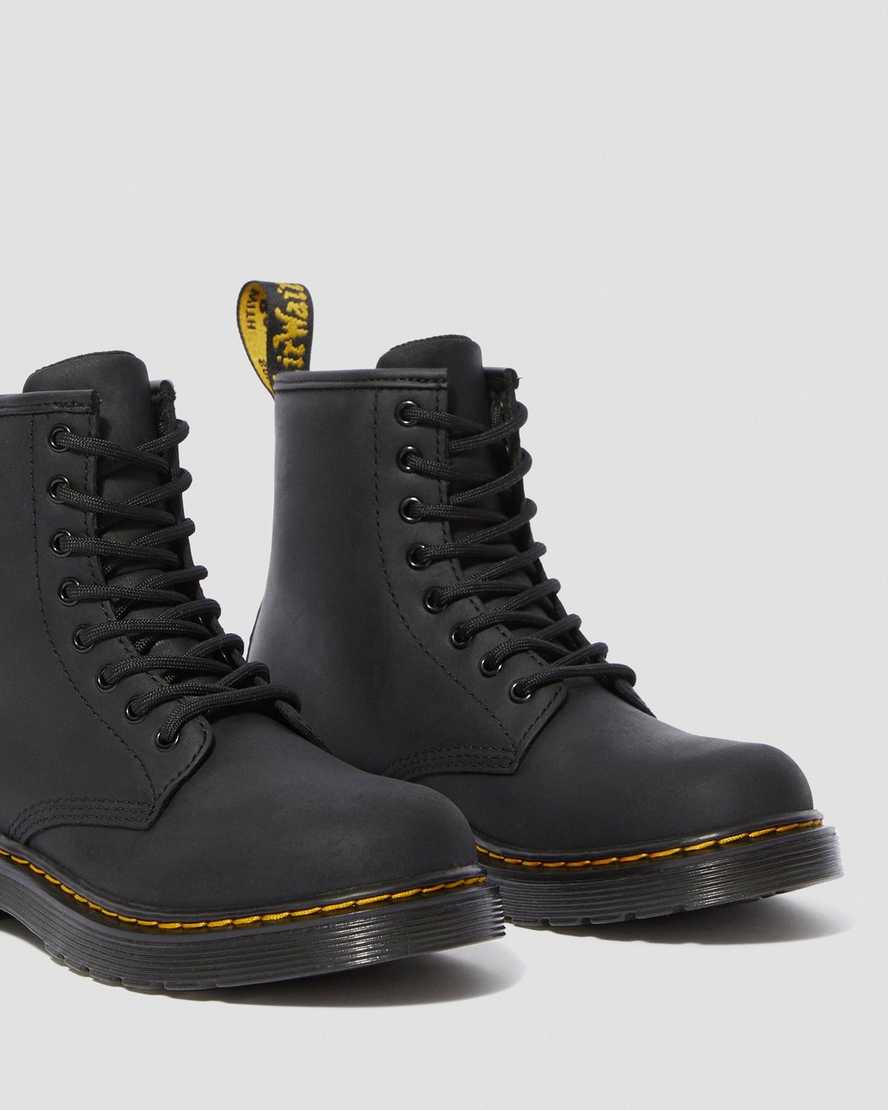 schwarze dr. martens 1460 wasserdichte kinder-freizeitstiefel