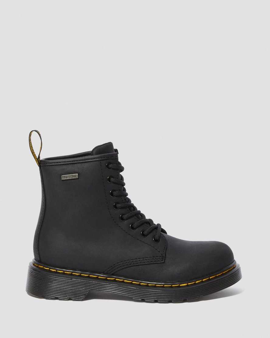schwarze dr. martens 1460 wasserdichte kinder-freizeitstiefel