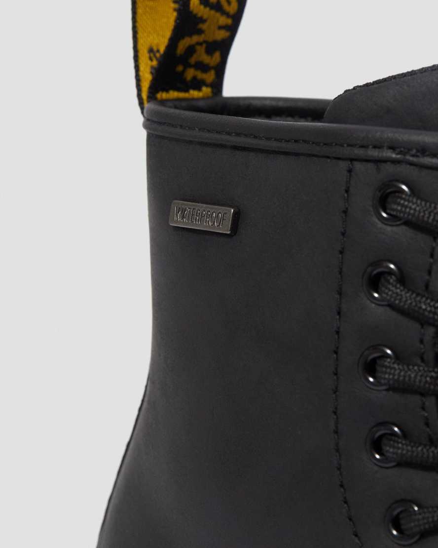 schwarze dr. martens 1460 wasserdichte kinder-freizeitstiefel