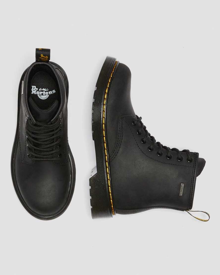 schwarze dr. martens 1460 wasserdichte kinder-freizeitstiefel