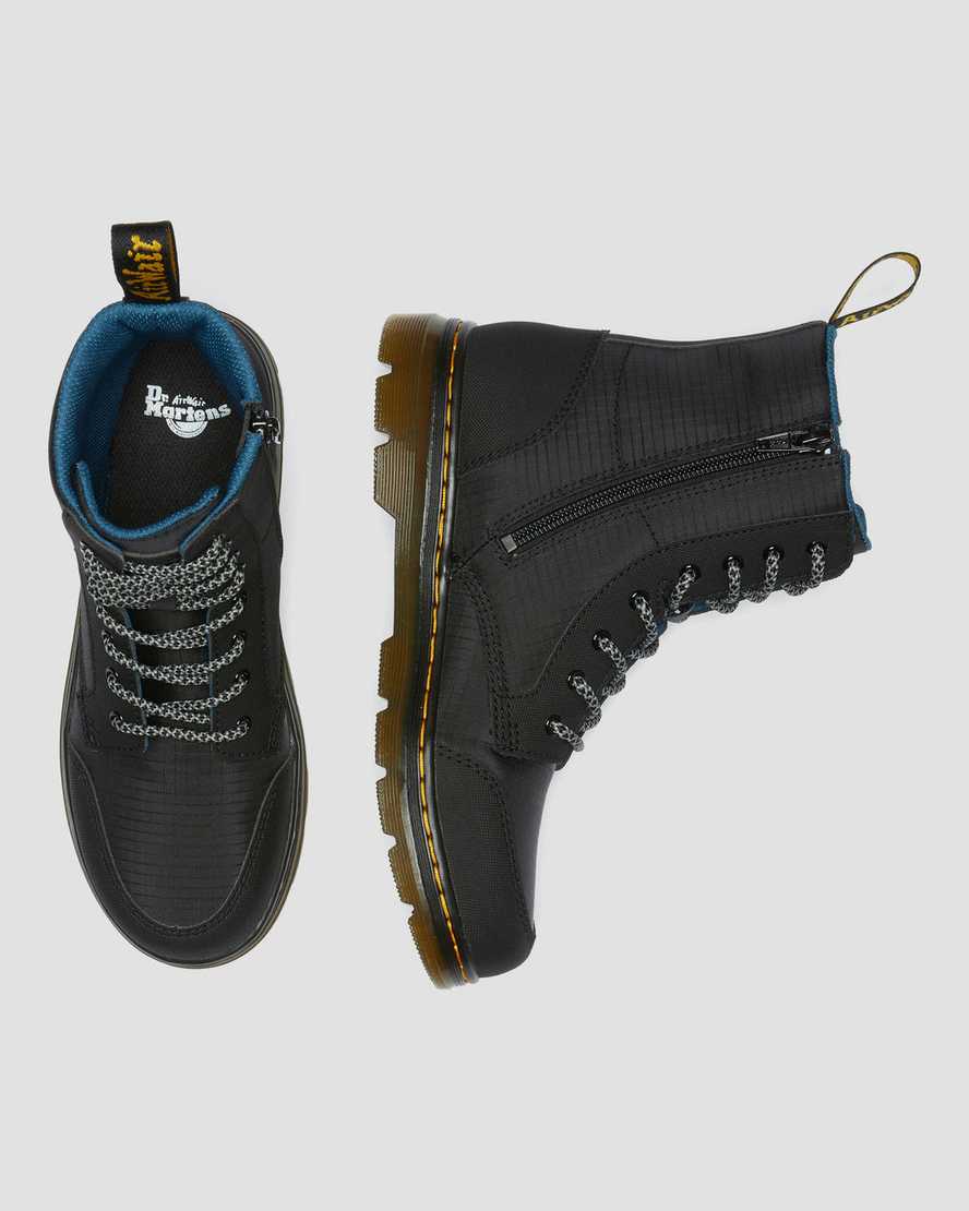 schwarze dr. martens combs utility kinder-freizeitstiefel