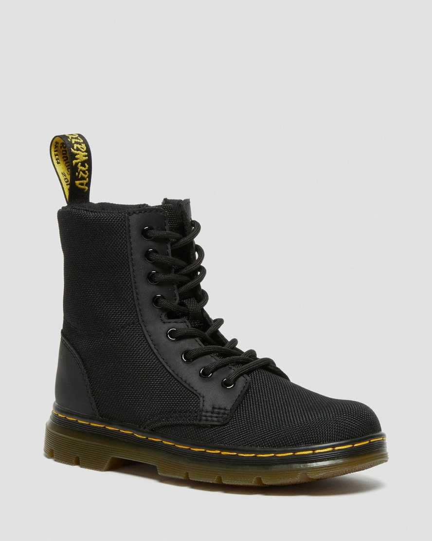 schwarze dr. martens combs extra tough poly kinder-freizeitstiefel