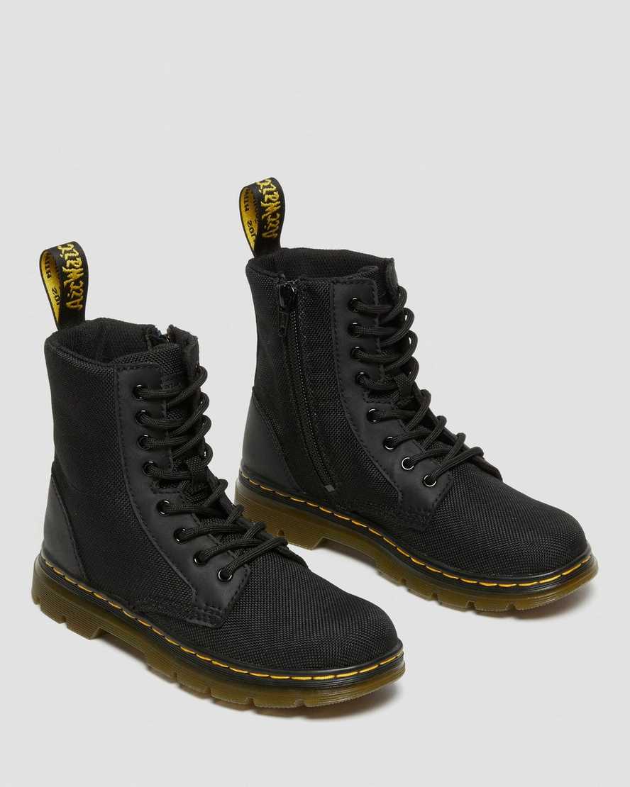 schwarze dr. martens combs extra tough poly kinder-freizeitstiefel