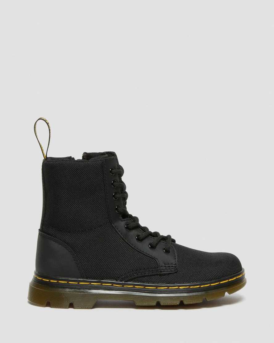 schwarze dr. martens combs extra tough poly kinder-freizeitstiefel
