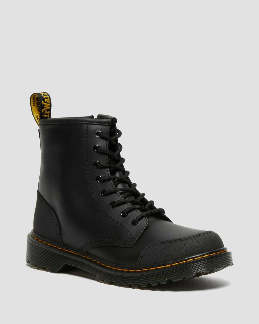 schwarze dr. martens 1460 overlay kinder-freizeitstiefel