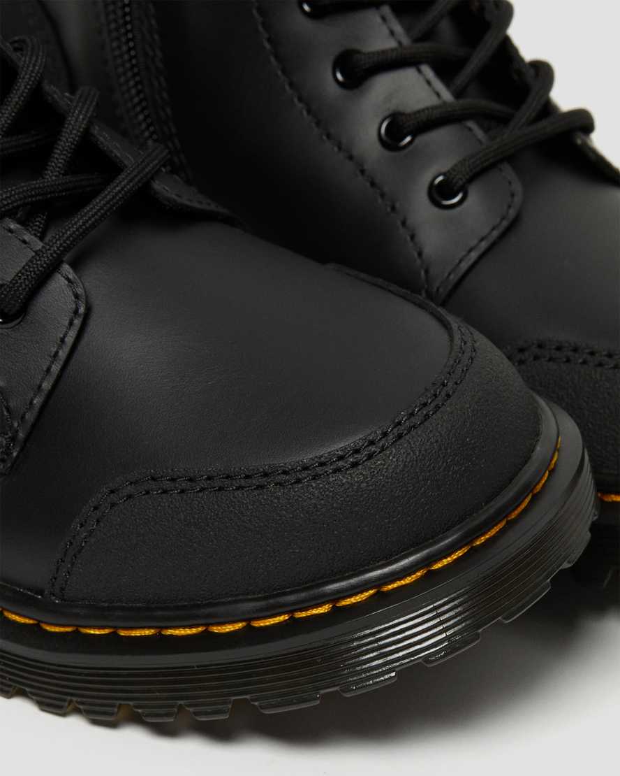 schwarze dr. martens 1460 overlay kinder-freizeitstiefel