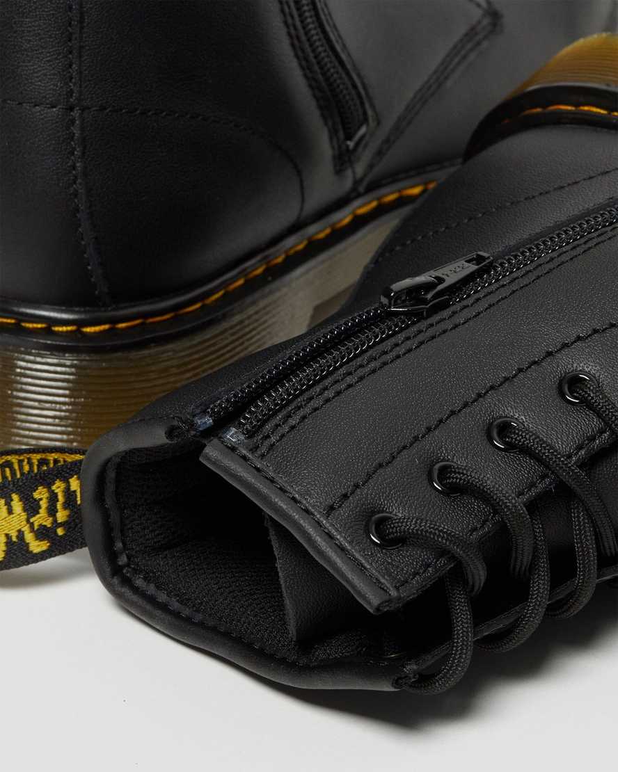 schwarze dr. martens 1460 softy t kinder-schnürstiefel