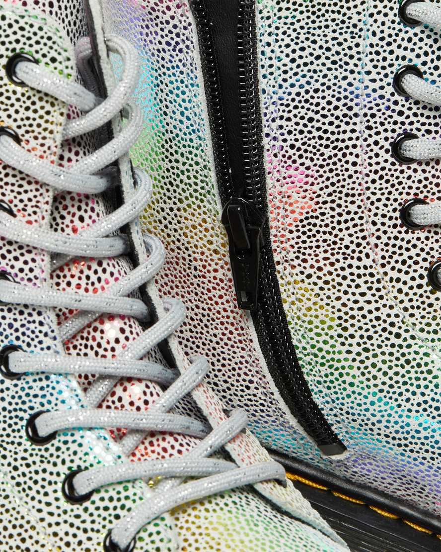 dr. martens 1460 pascal iridescent kinder-schnürstiefel in mehrfarbenoptik