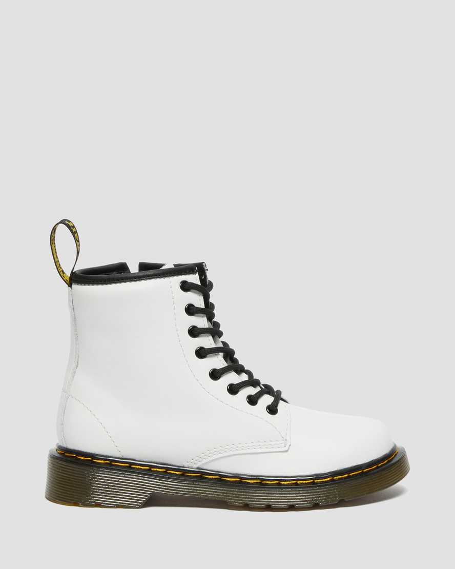 weiße dr. martens 1460 kinder-schnürstiefel