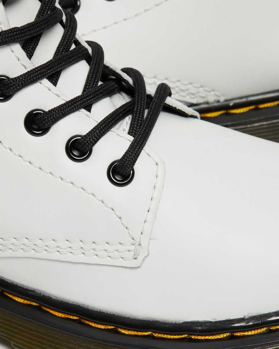 weiße dr. martens 1460 kinder-schnürstiefel