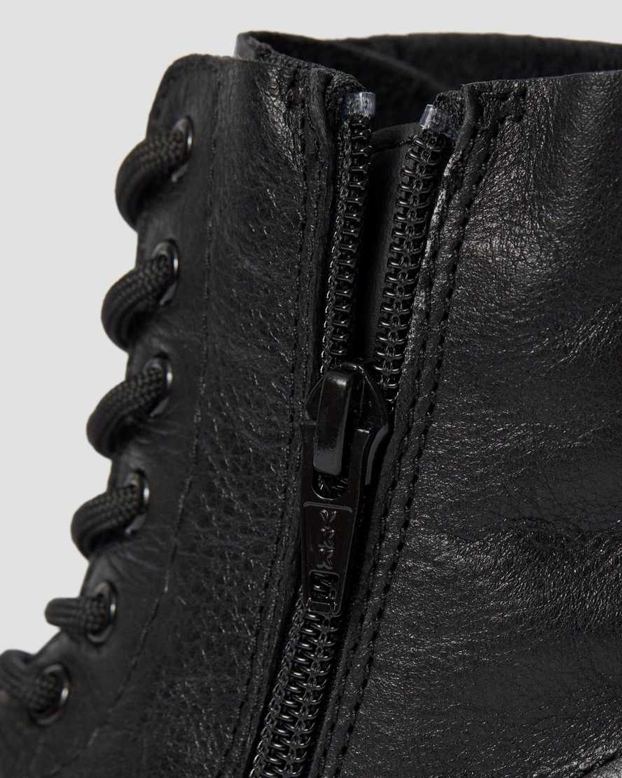 schwarze dr. martens 1460 pascal kinder-schnürstiefel