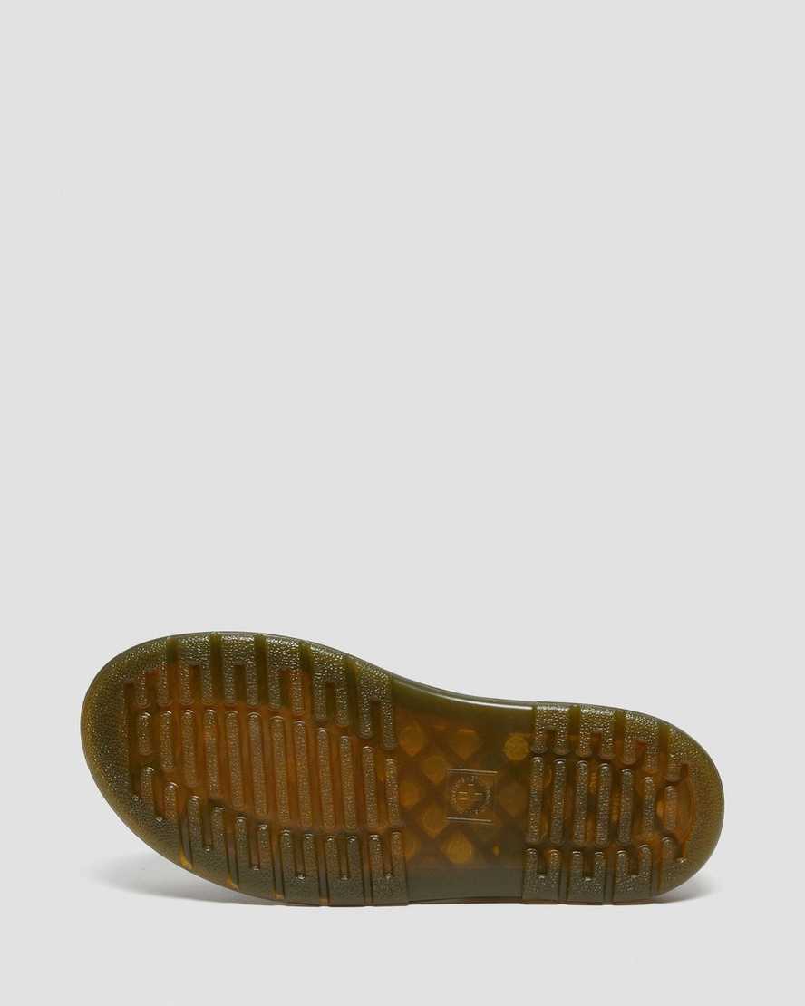 schwarze dr. martens moby ii klettverschluss-kindersandalen