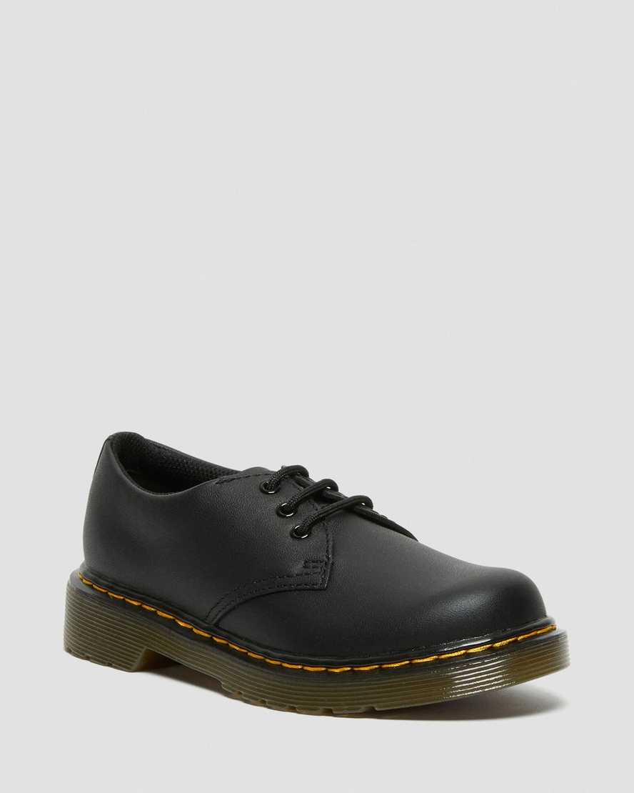 schwarze dr. martens 1461 softy t kinderschuhe