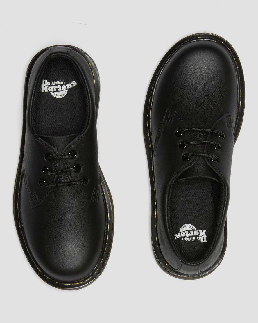 schwarze dr. martens 1461 softy t kinderschuhe