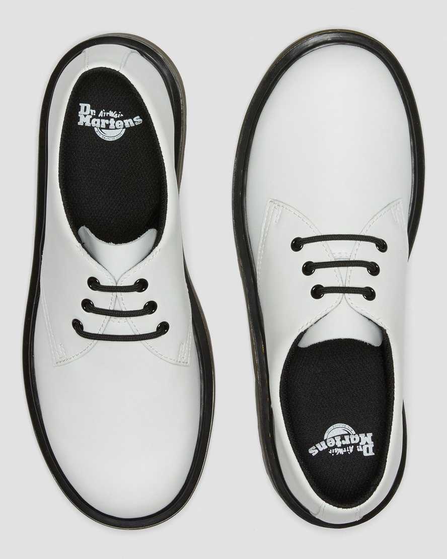 weiße dr. martens 1461 schnürschuhe für kinder