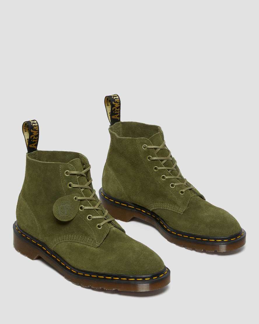 olivgrüne dr. martens 101 herren-ankle-boots