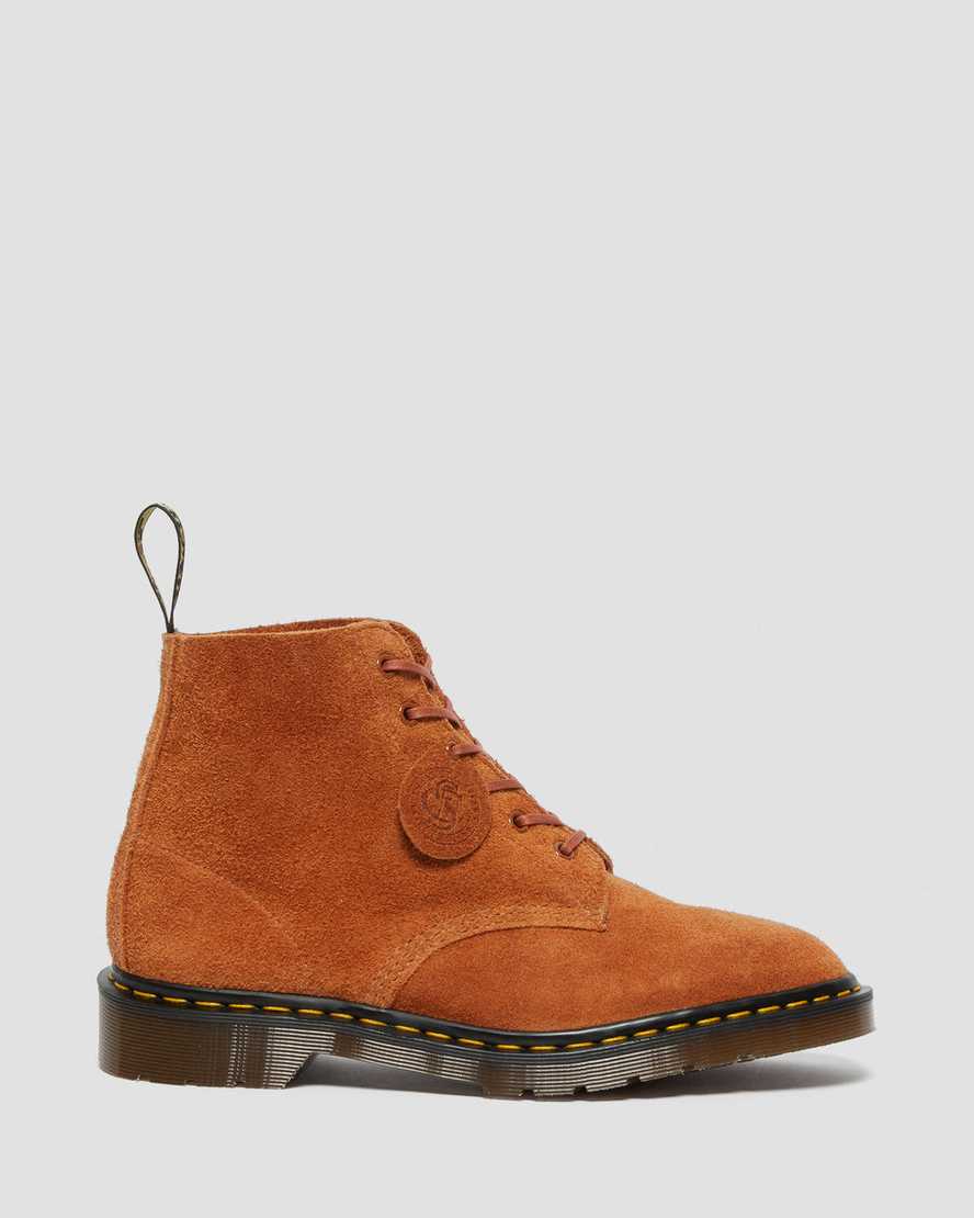braune dr. martens 101 herren-ankle-boots