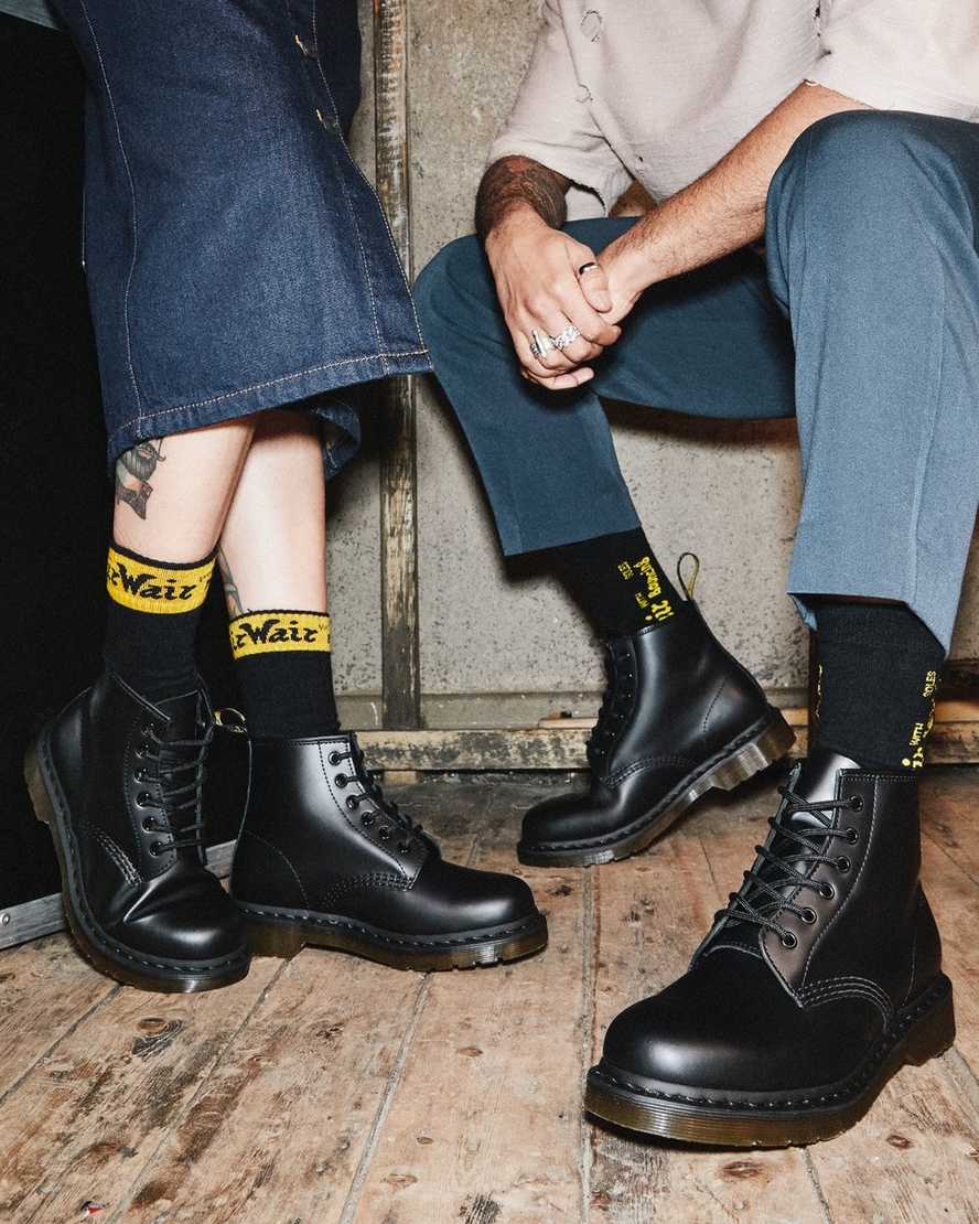 schwarze dr. martens 101 smooth herren-ankle-boots