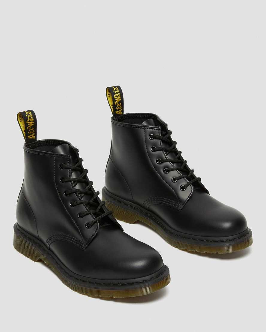 schwarze dr. martens 101 smooth herren-ankle-boots