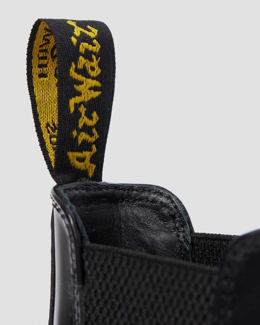 schwarze dr. martens wincox smooth herren-schnallenstiefel