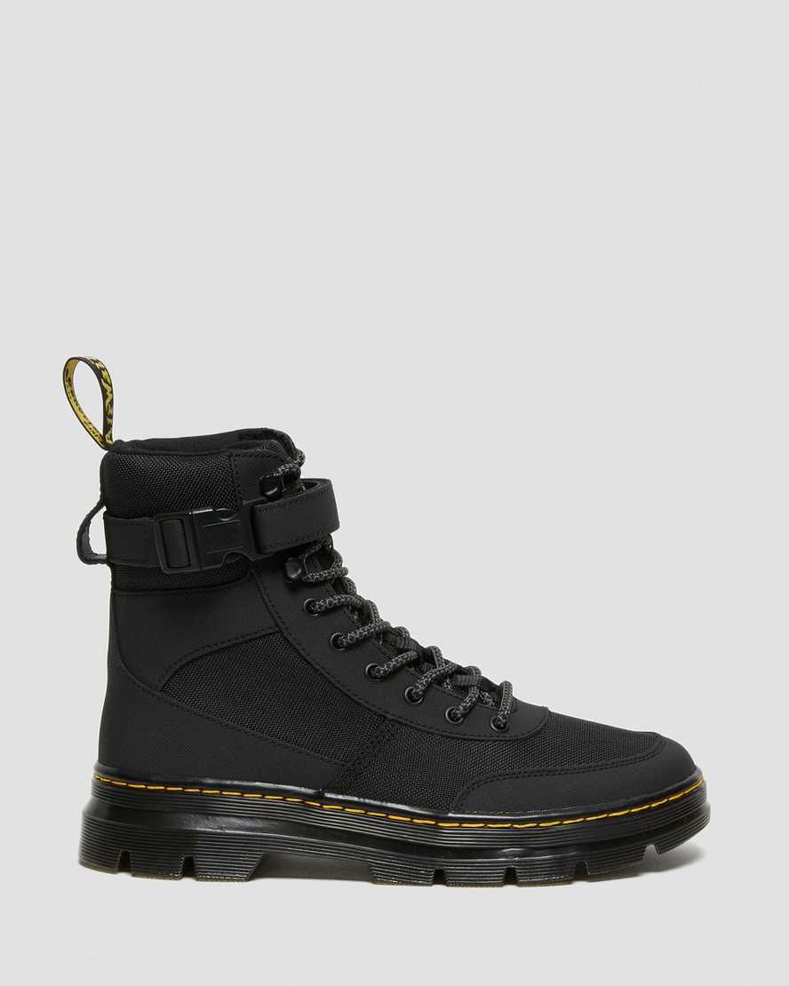 schwarze dr. martens combs tech extra tough poly herren-freizeitstiefel