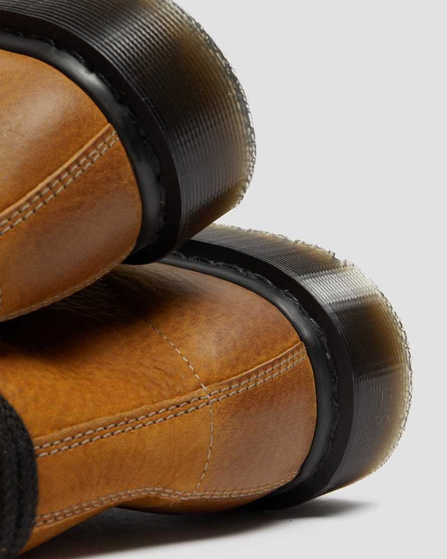 hellbraune dr. martens 1460 pascal titan herren-freizeitstiefel hergestellt in england