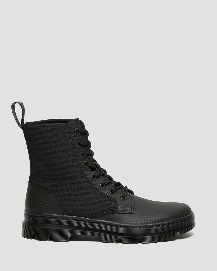 schwarze dr. martens combs ii poly herren-freizeitstiefel