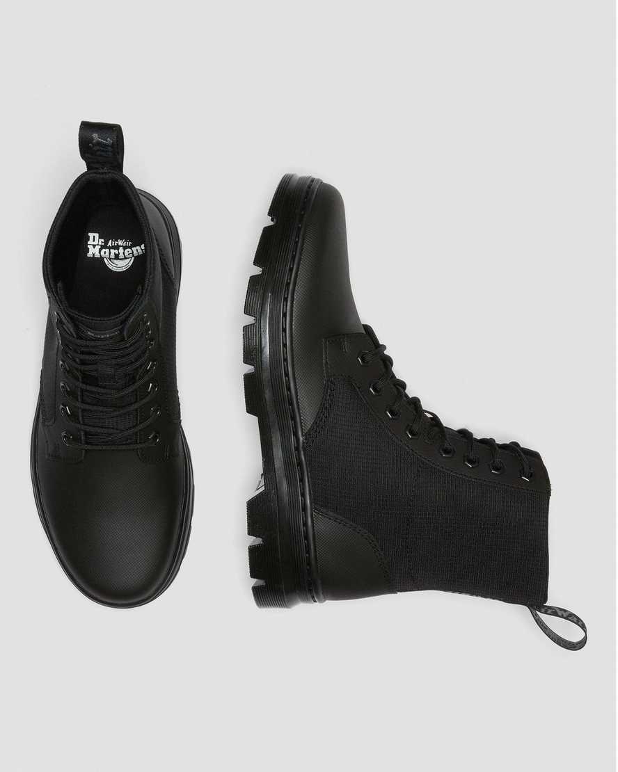 schwarze dr. martens combs ii poly herren-freizeitstiefel