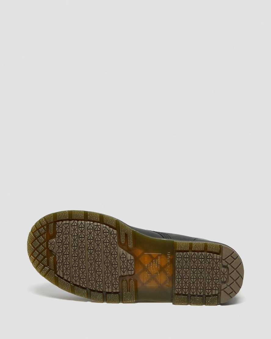 schwarze dr. martens 1460 herren-freizeitstiefel mit rutschfester stahlkappe