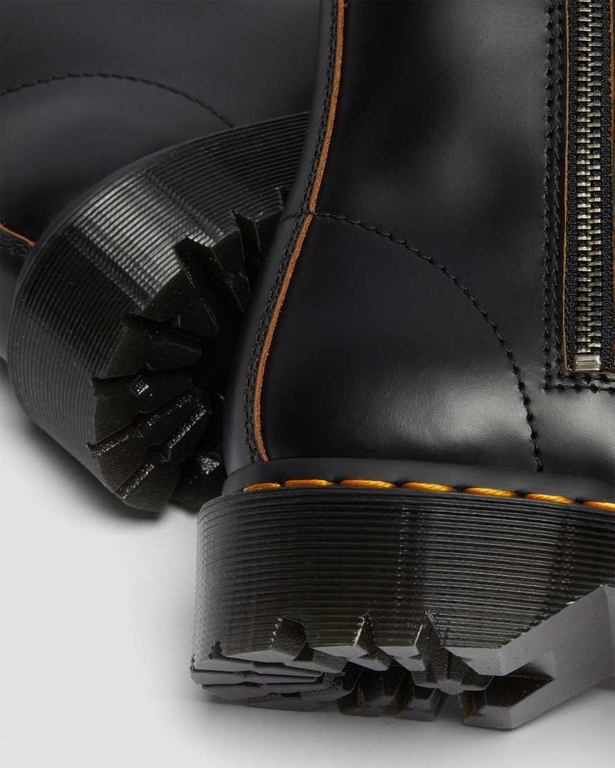 schwarze dr. martens 1460 laceless bex herren-freizeitstiefel