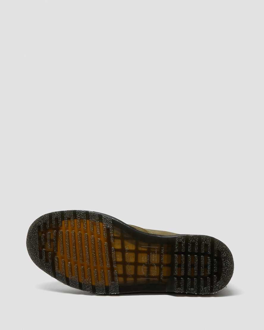 olivgrüne dr. martens 1460 pascal titan herren-freizeitstiefel hergestellt in england