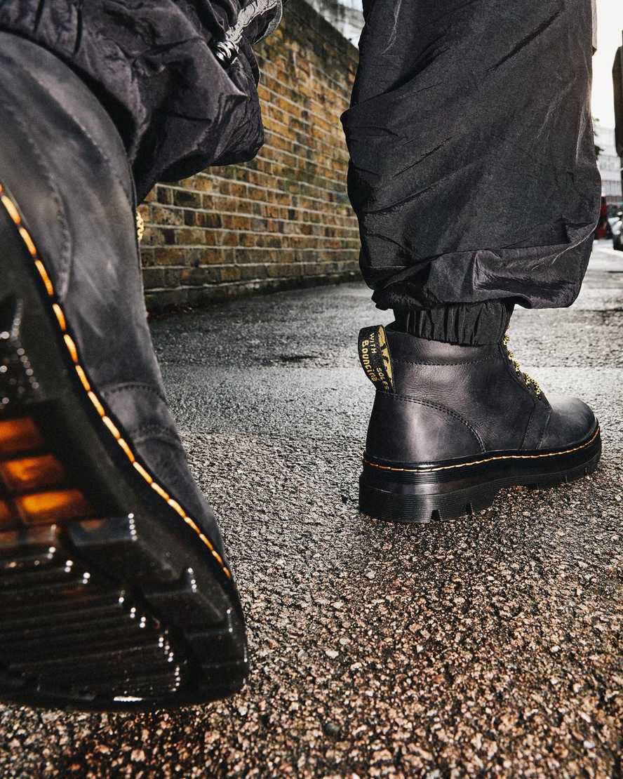 schwarze dr. martens bonny herren-freizeitstiefel