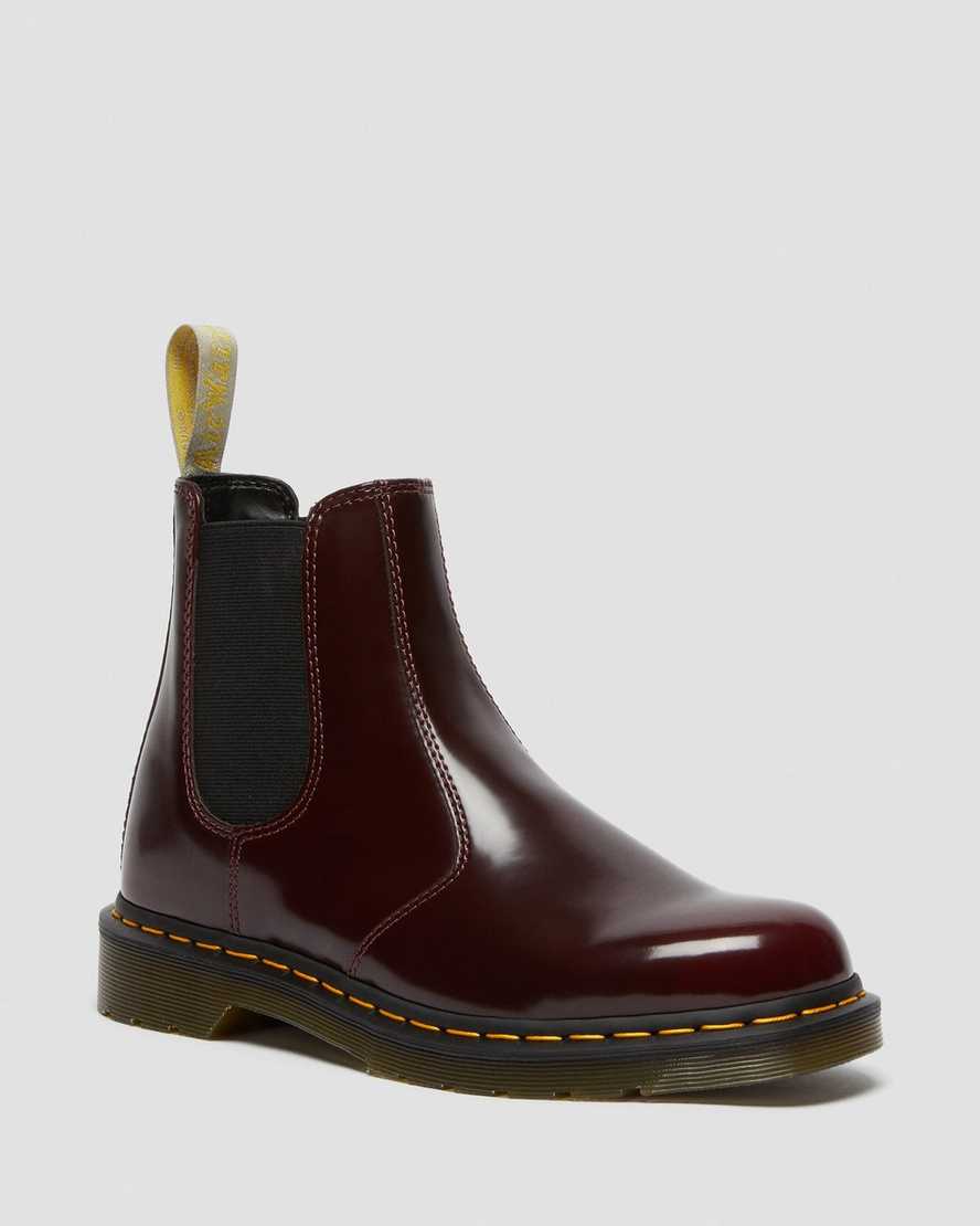 rote dr. martens 2976 herren-chelsea-boots