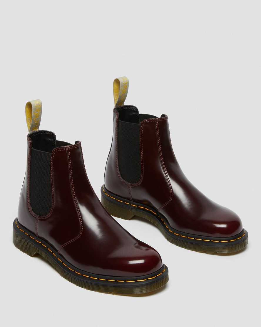 rote dr. martens 2976 herren-chelsea-boots