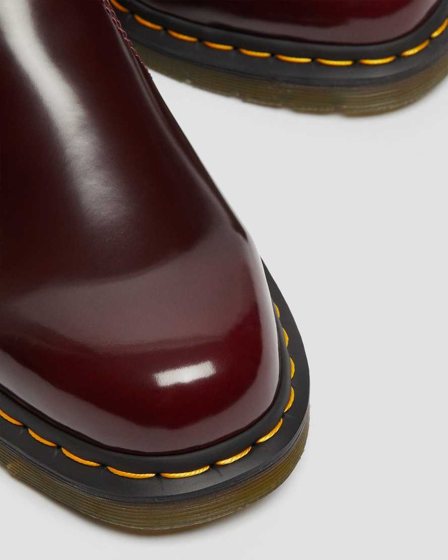 rote dr. martens 2976 herren-chelsea-boots