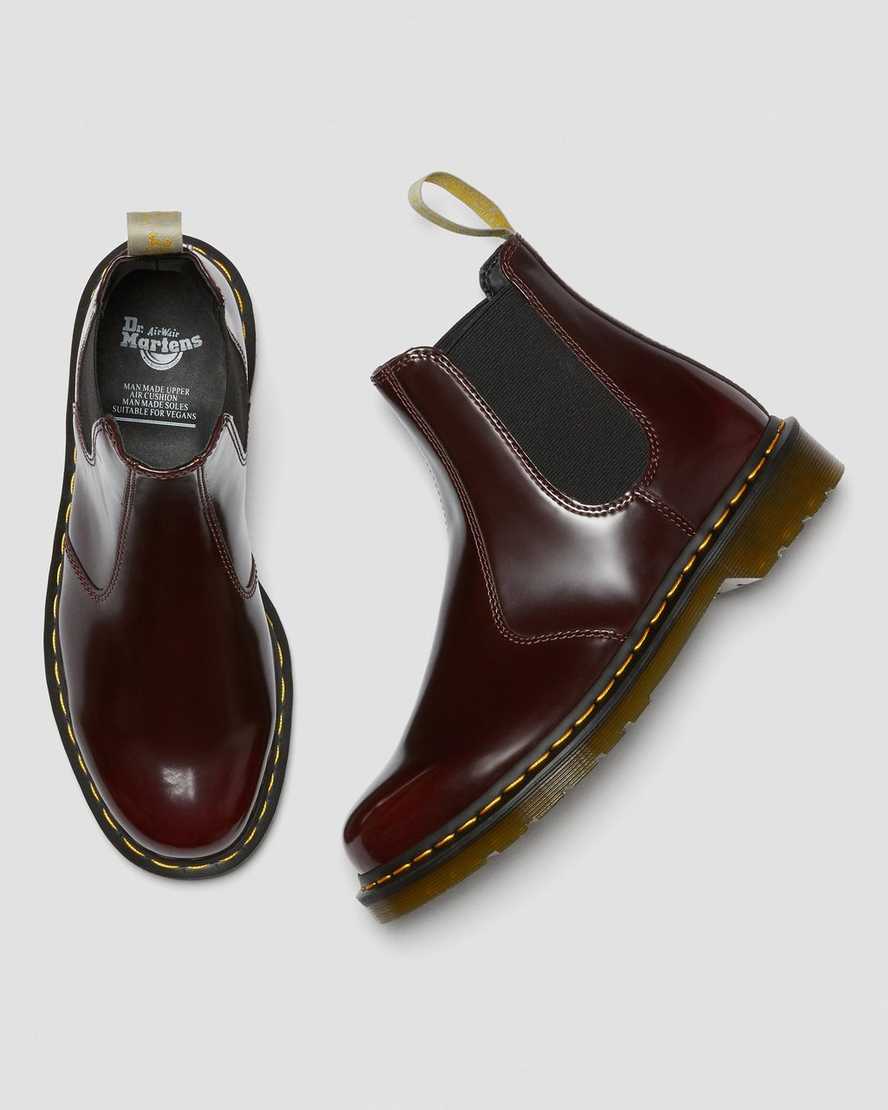 rote dr. martens 2976 herren-chelsea-boots