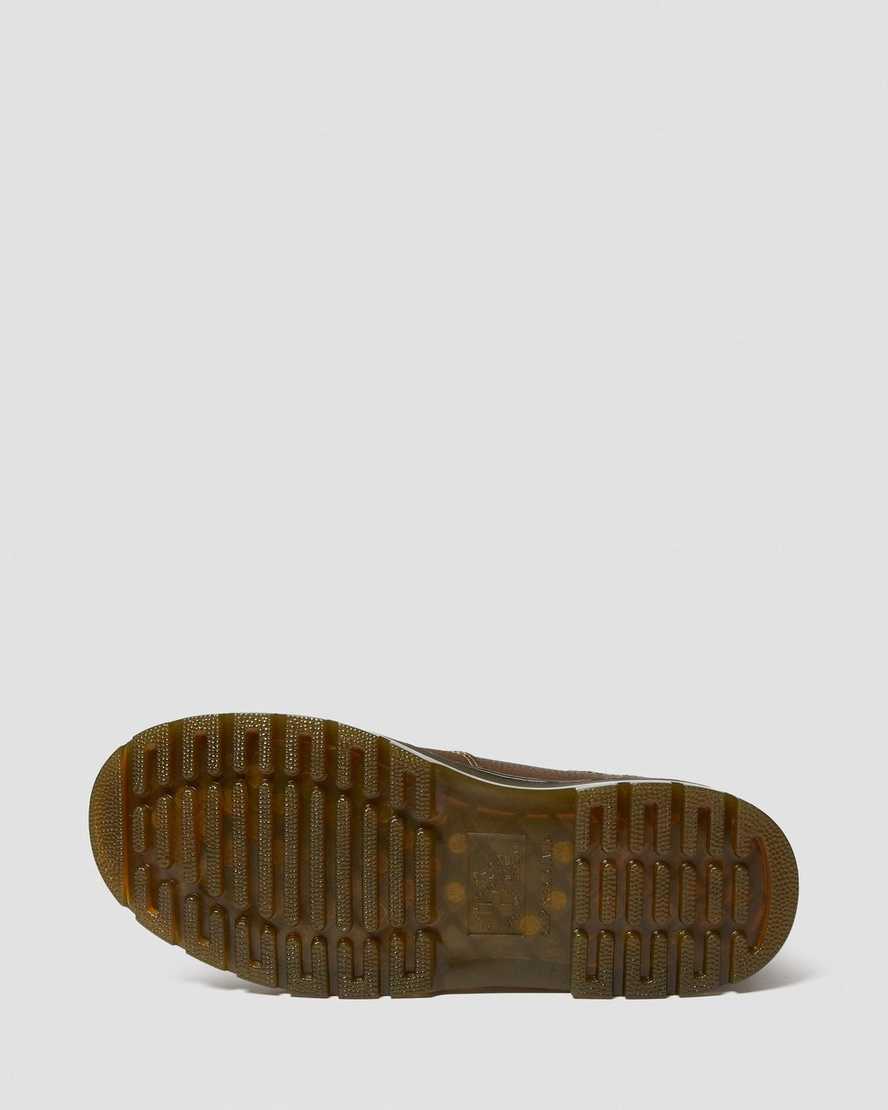 braune dr. martens hardie work chelsea boots für herren