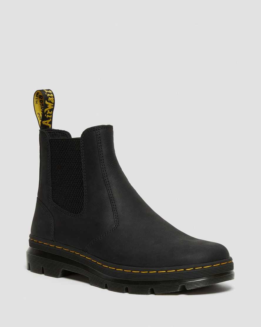 schwarze dr. martens 2976 herren-chelsea-boots