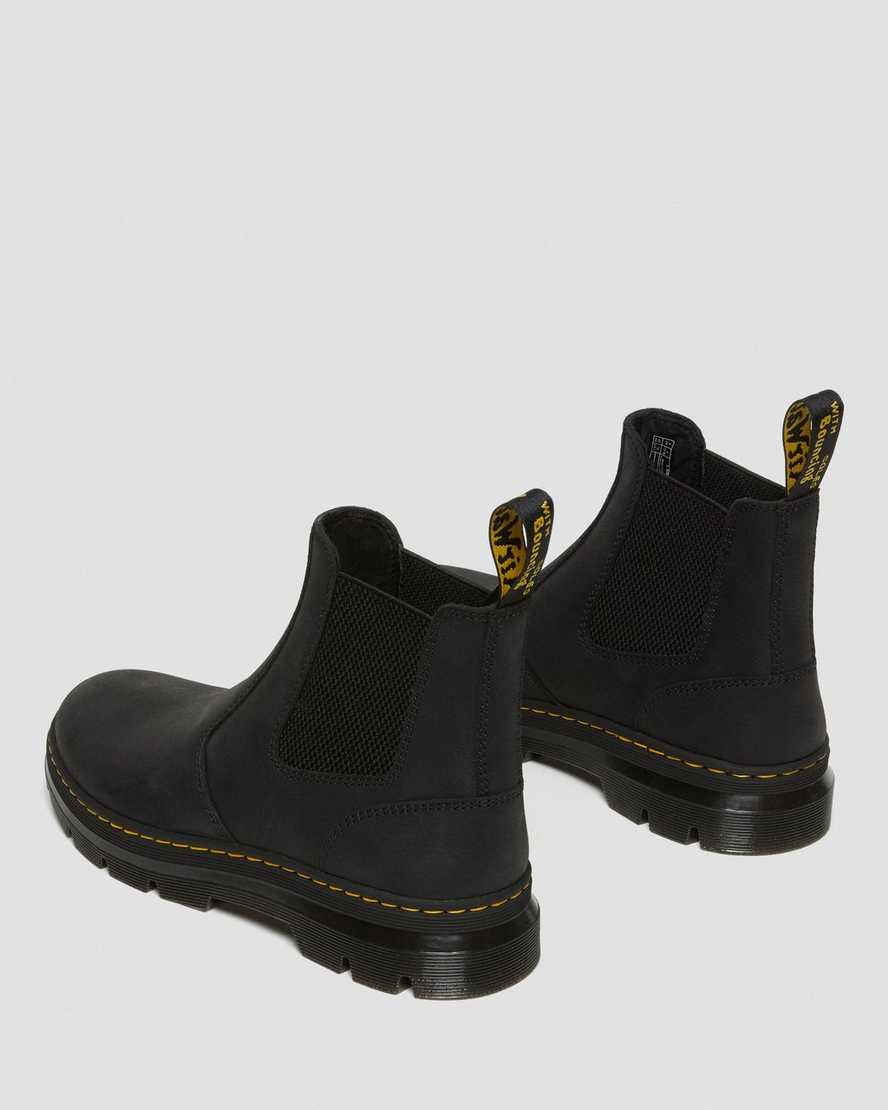 schwarze dr. martens 2976 herren-chelsea-boots