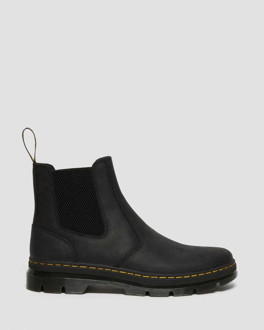 schwarze dr. martens 2976 herren-chelsea-boots