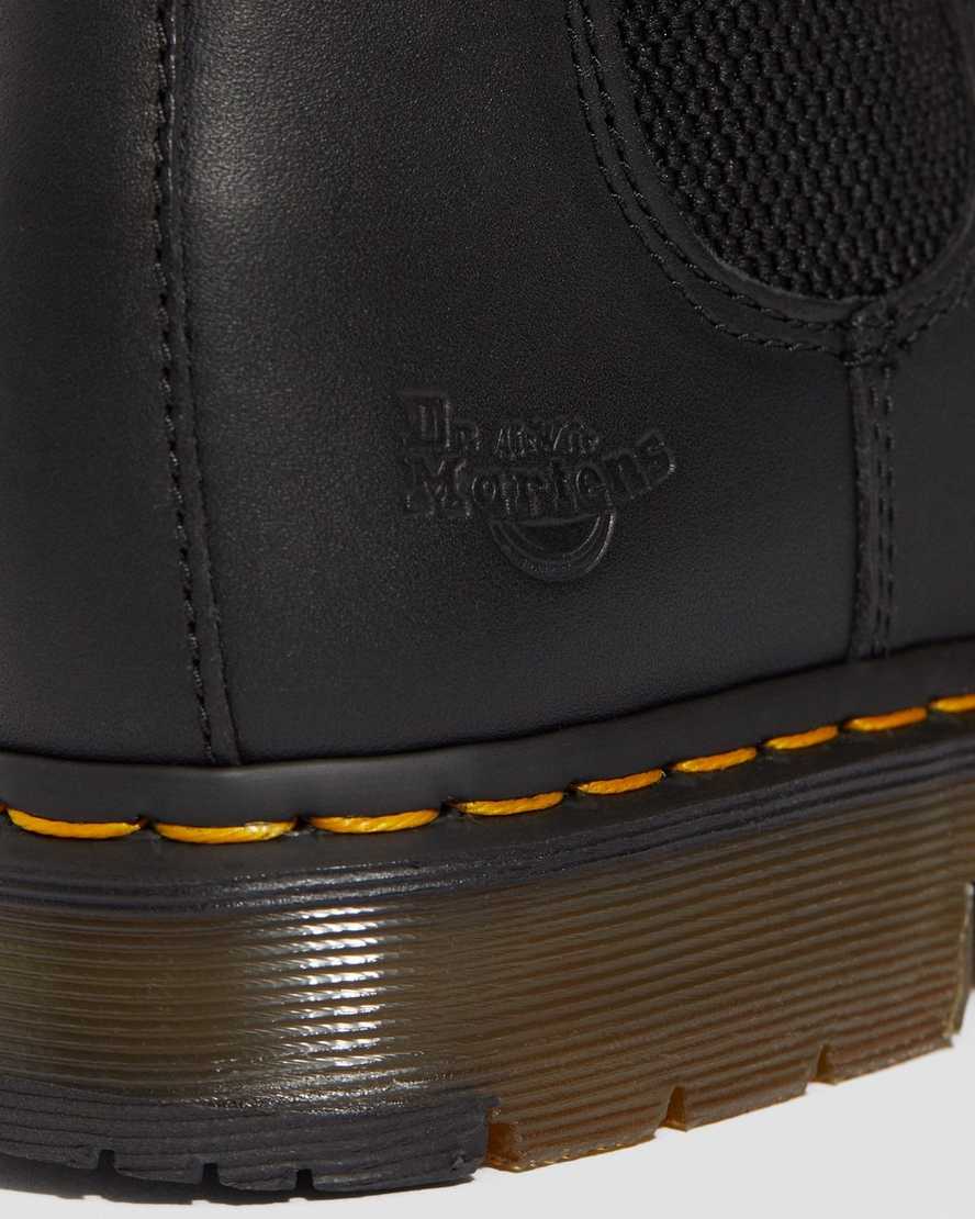 schwarze dr. martens fellside arbeits-chelsea-boots für herren.