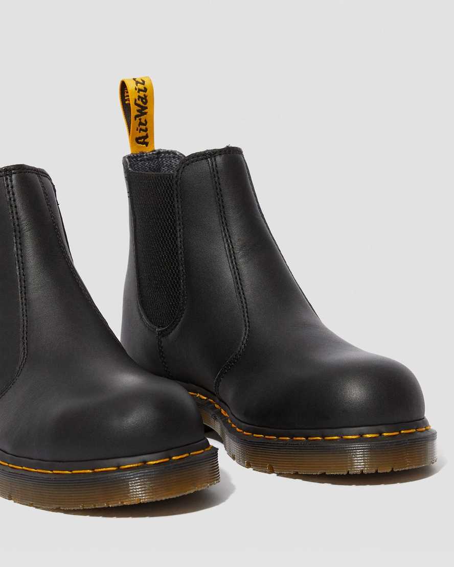 schwarze dr. martens fellside arbeits-chelsea-boots für herren.