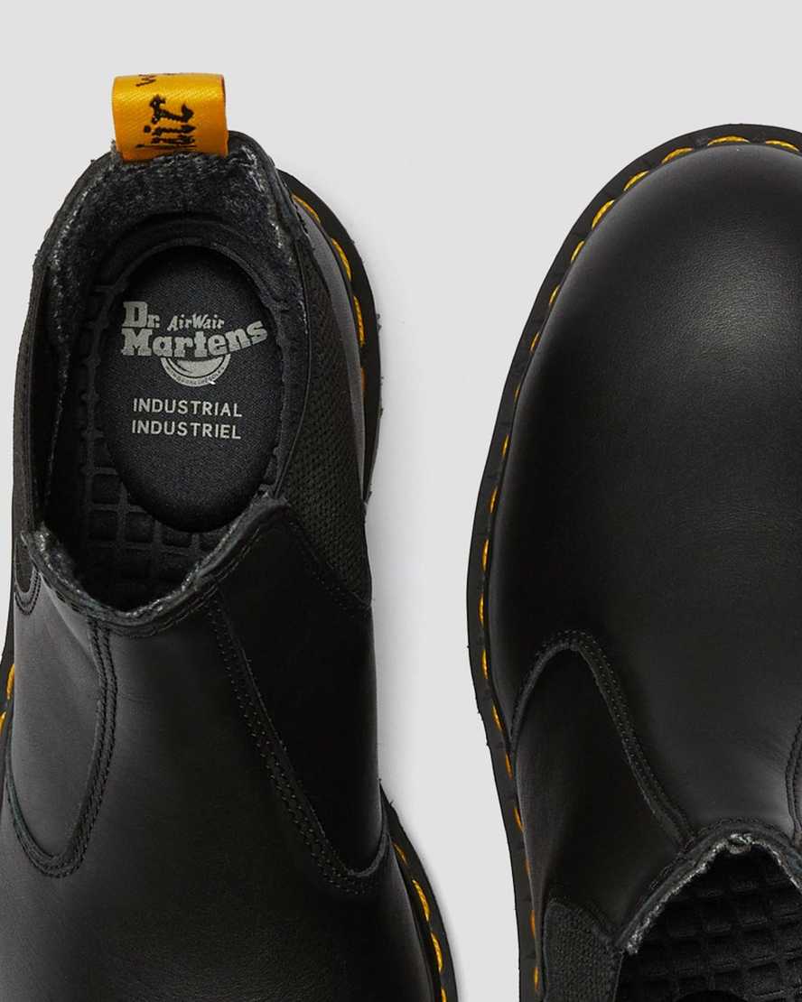 schwarze dr. martens fellside arbeits-chelsea-boots für herren.