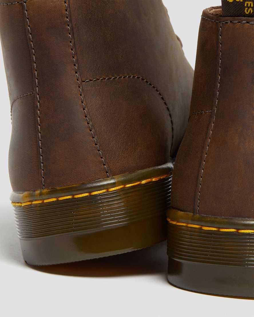 braune dr. martens cabrillo crazy horse herren-wüstenstiefel