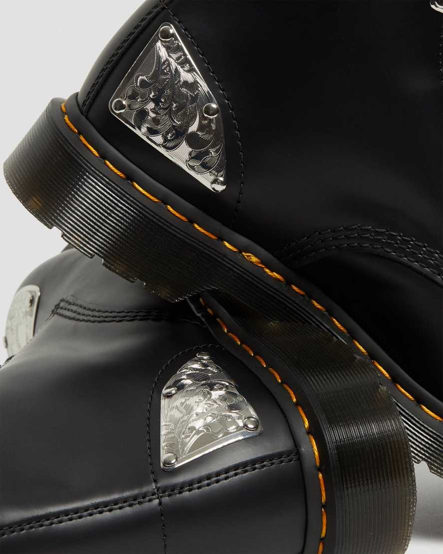 schwarze dr. martens king nerd 1460 herren-schnürstiefel