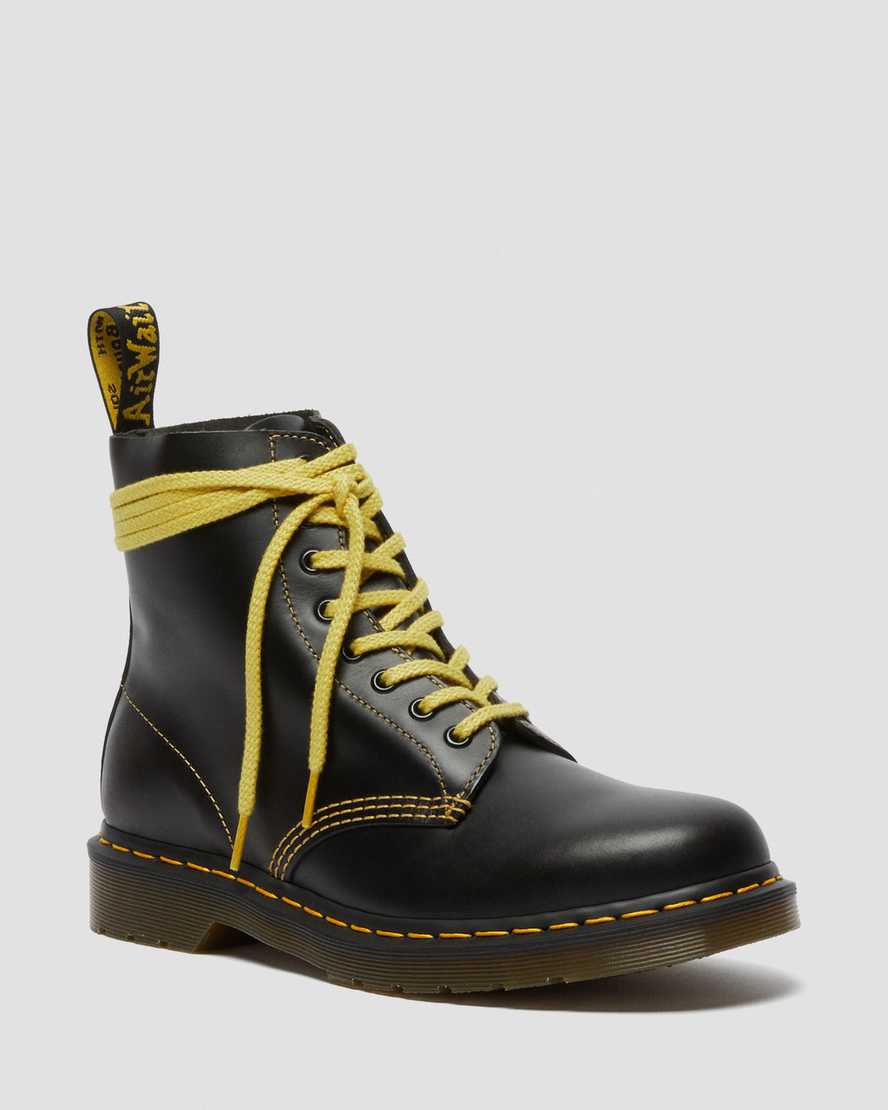 schwarze dr. martens 1460 pascal atlas herren-schnürstiefel
