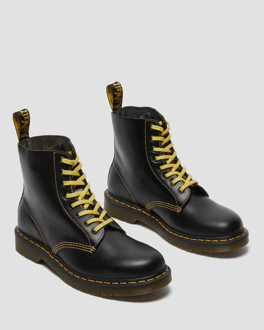 schwarze dr. martens 1460 pascal atlas herren-schnürstiefel