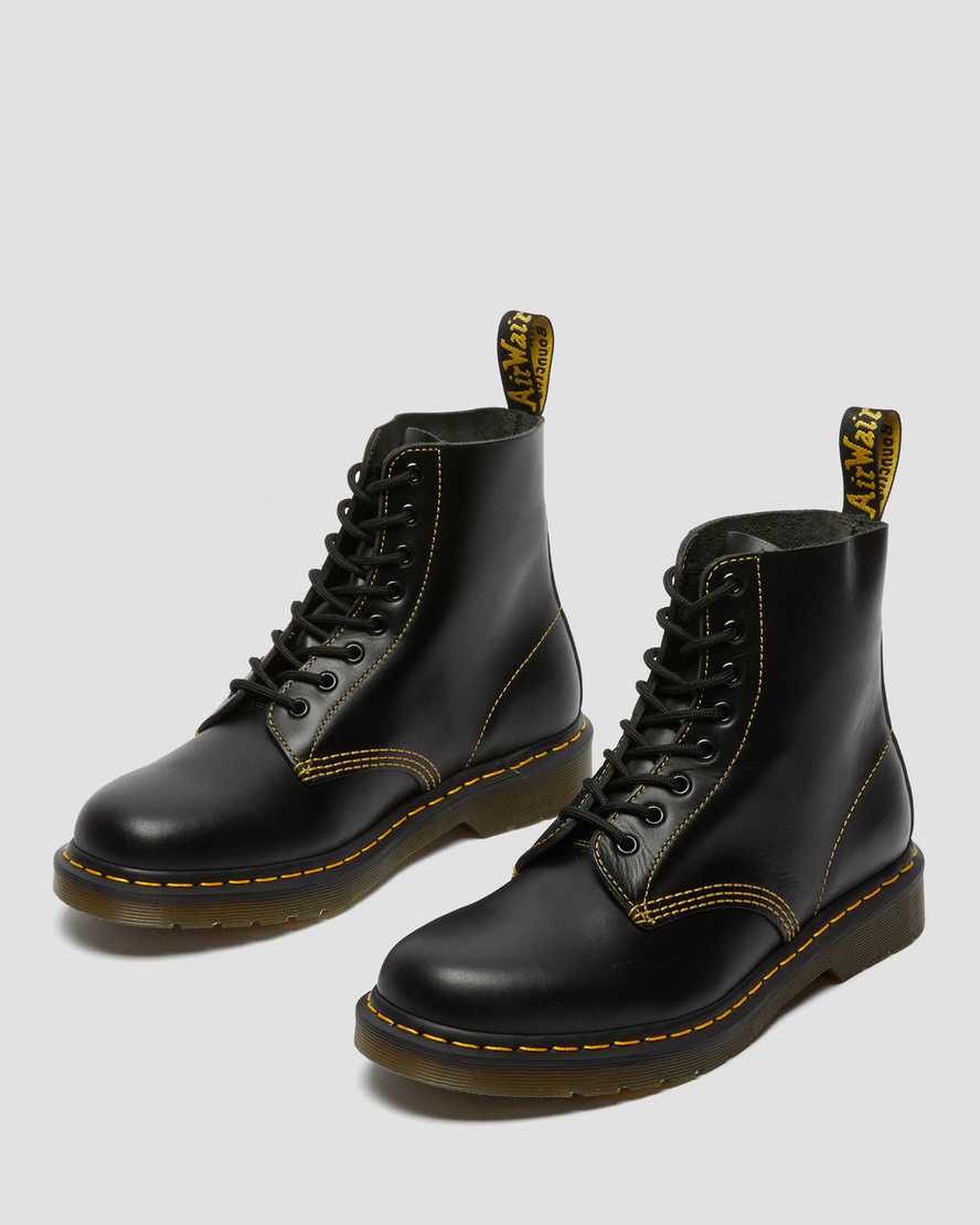 schwarze dr. martens 1460 pascal atlas herren-schnürstiefel