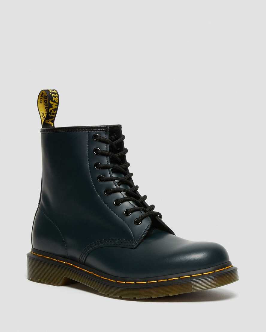 marineblaue dr. martens 1460 glatte herren-schnürstiefel
